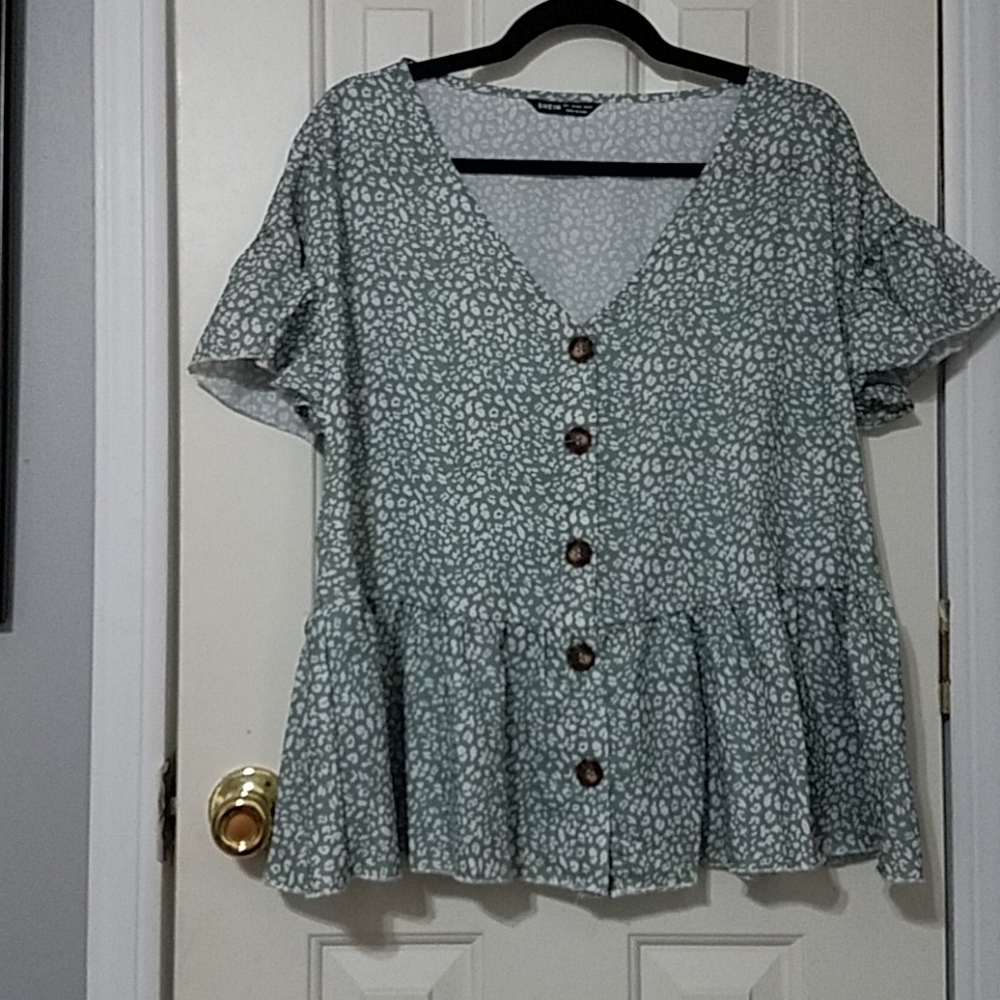 faux button up shirt